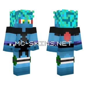 Blue Creature Skin Minecraft skin