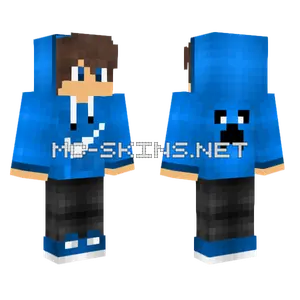 Blue Creeper Hoodie Boy