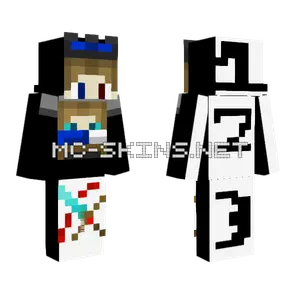 Blue Crown Boy Minecraft skin