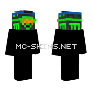 Blue Cyberpunk Outfit Minecraft skin