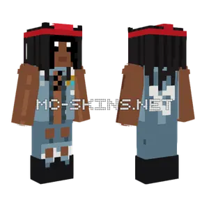 Blue Denim Jacket Minecraft skin