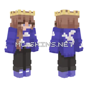 Blue Dragon Outfit Minecraft skin