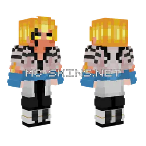 Blue Dragon Skin Minecraft skin