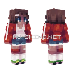 Blue Eyed Girl Minecraft skin
