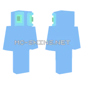Blue Eyes Big Guy Minecraft skin