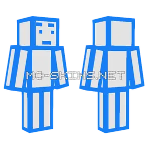 Blue Figures Minecraft skin