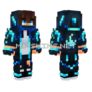 Blue Flame V2 Minecraft skin