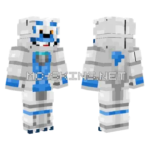 Blue Foxy Minecraft skin