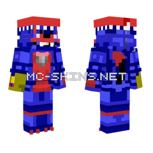 Blue Foxy Infinity Gauntlet Minecraft skin