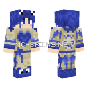 Blue Frog Boy Minecraft skin