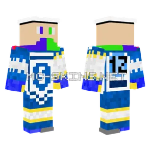 Blue Gator Skin Minecraft skin