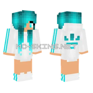 Blue Girl Minecraft skin