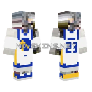 Blue Gold Armor Minecraft skin