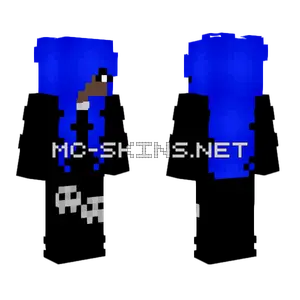 Blue Goth Girl Minecraft skin