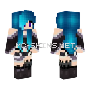 Blue Hair RP Edit Minecraft skin