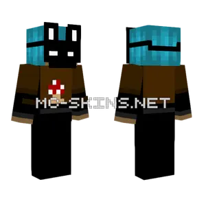 Blue Haired Boy Mushroom Shirt Minecraft skin