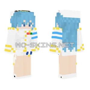 Blue Haired Chef Minecraft skin
