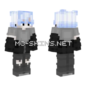 Blue Haired Girl Minecraft skin