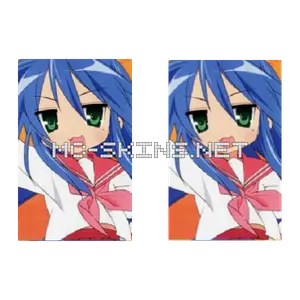 Blue Haired Girl cape, outside and lining