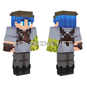 Blue Haired Mage Minecraft skin