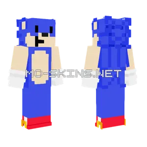 Blue Hedgehog Minecraft skin