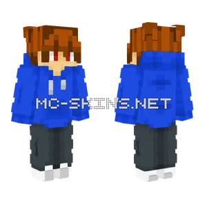 Blue Hoodie Boy