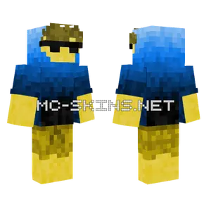 Blue Hoodie Minecraft skin
