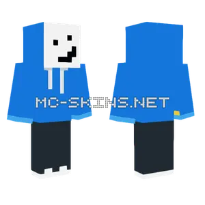 Blue Hoodie Character