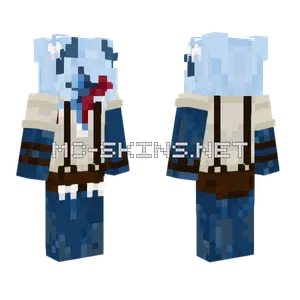 Blue Ice Creature Minecraft skin