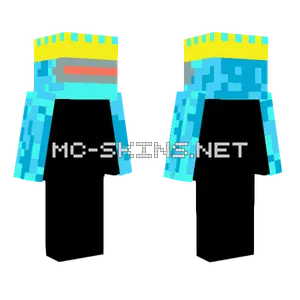 Blue Ice Elemental Minecraft skin