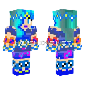 Blue Ice Queen Minecraft skin