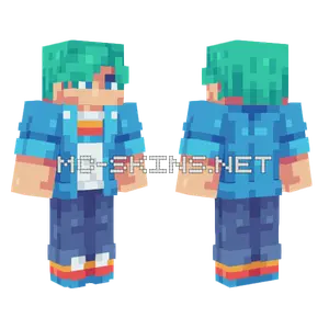 Blue Jacket Boy Minecraft skin