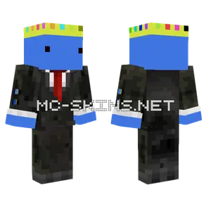 Blue King Minecraft skin