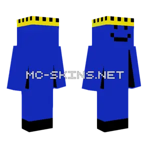 Blue King Black Boots Minecraft skin