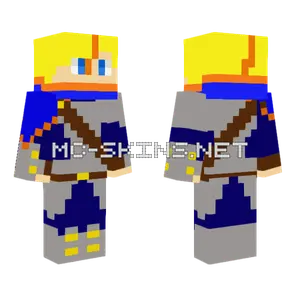 Blue Knight Armor Minecraft skin