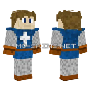 Blue Knight Armor Minecraft skin