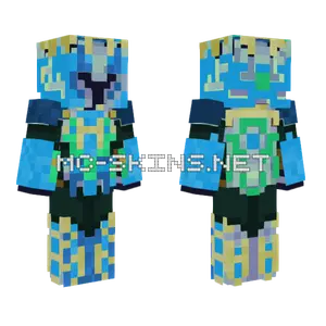 Blue Knight Excalibur Minecraft skin