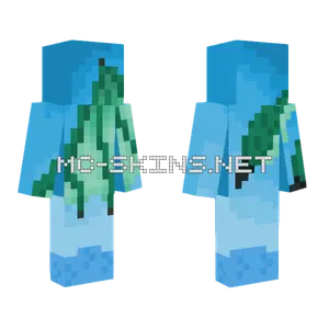 Blue Leaf Armor Minecraft skin