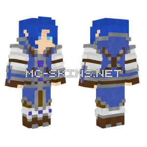 Blue Mage Outfit Minecraft skin