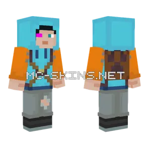 Blue Mage Outfit Minecraft skin