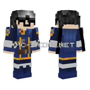 Blue Mage Outfit Minecraft skin