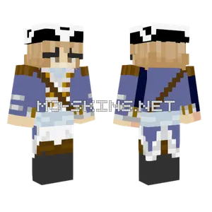 Blue Mage Robes Minecraft skin