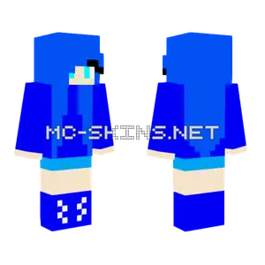 Blue Molly Minecraft skin