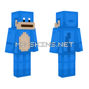 Blue Monkey Skin Minecraft skin