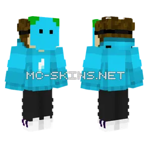 Blue Monster Outfit Minecraft skin