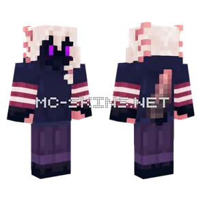 Blue Moon Enderlotl Minecraft skin
