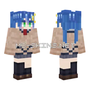 Blue Moon Girl Minecraft skin