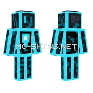 Blue Neon Blob Minecraft skin