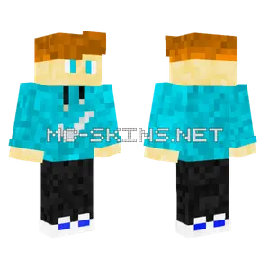 Blue Nike Skin Minecraft skin