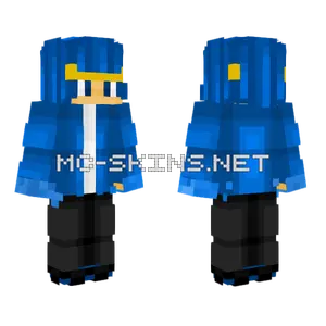 Blue Ninja With Gloves Minecraft skin